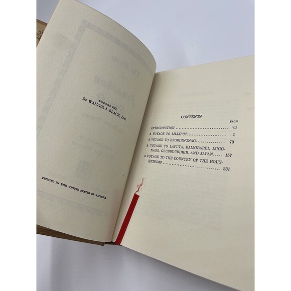 Gulliver’s Travels -1932 Vintage Hardcover - The Works of Swift -Jonathan Swift - Picture 11 of 11